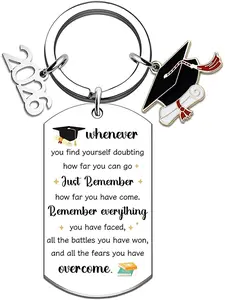 Graduation Gifts for Her Him, Cute Cartoon Keychain Design, Perfect Grad Gift Ideas, High School Grad Commemorative Accessory