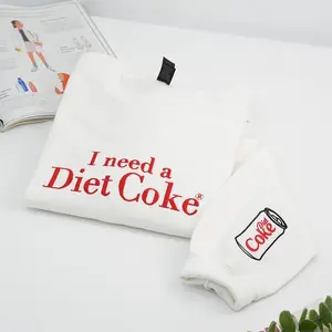 FunnyEmbroidered'INeedaDietCoke'Sweatshirt–SarcasticCrewneckforCaffeineLovers&MemeFans