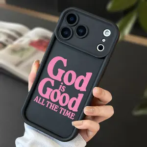 God Is Good iPhone Case for 17 16 15 14 13 12 11 Pro Max Plus X XS Silicone TPU Protection Soft Cover Secure Fit Festive Design