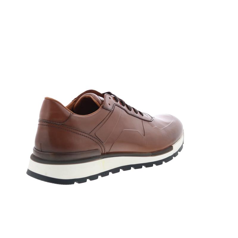 Bruno Magli Davio DAVIO2 Mens Brown Leather Lace Up Lifestyle Sneakers Shoes