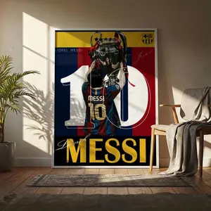 Famous Football Club Barcelona Poster HD Heavy-Duty Self-Adhesive Waterproof Wall Decor – Tool-Free Install, Durable & Reusable Conceals Wall Flaws | Elevates Home Style | Ideal for Living Rooms, Bathrooms & Kitchens