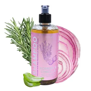 Herbalista Viral Shampoo Rosemary, Onion & Biotin 16.9 fl oz (Shampoo de Cebolla & Romero) – Strengthens Roots, Boosts Growth & Adds Shine – With Real Botanicals – 100% Natural & Handcrafted