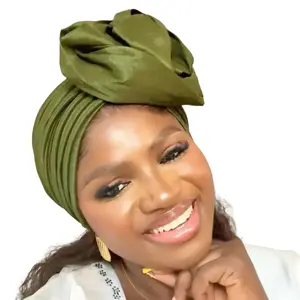 Ready to Wear Turban for Women Green Color Fashion Accessory for Women's Wear Stylish and Versatile Headwear
