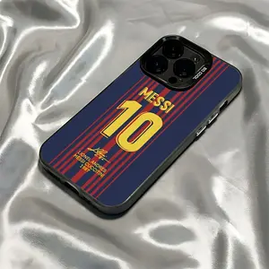 Sports Football Star Messi Phone Case Suitable for iPhone 16, 15, 14, 13, 12, 11 Pro Max, X, XR, XS Max, 8, 7 Plus Anti-Drop Matte Back Cover