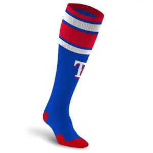 MLB Compression Socks, Texas Rangers - Classic Stripe