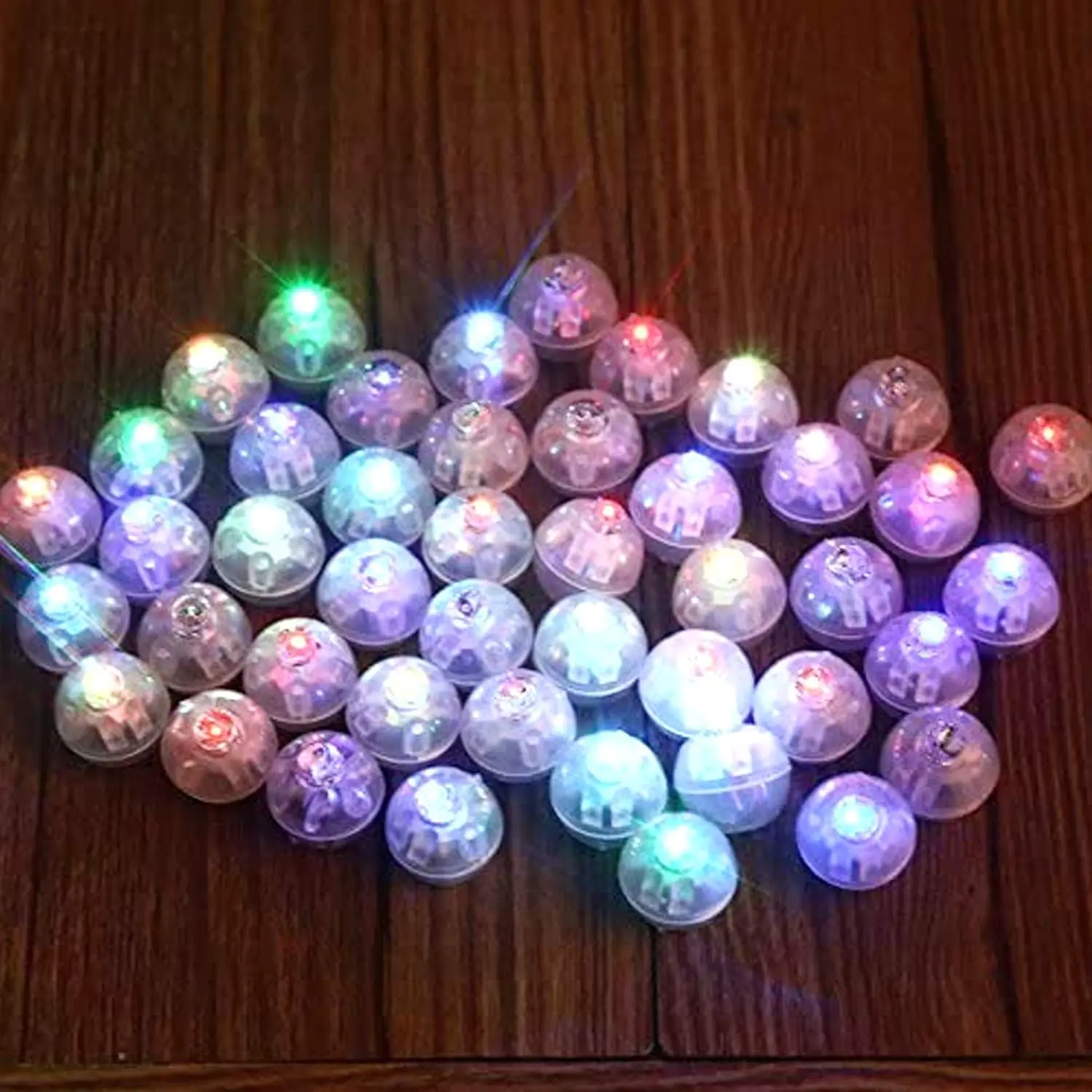 (R) 100 count/lot 100 X Multicolor Round Led Flash Ball Lamp Balloon Light Long Standby time for Paper Lantern Balloon Light Party Wedding Decoration