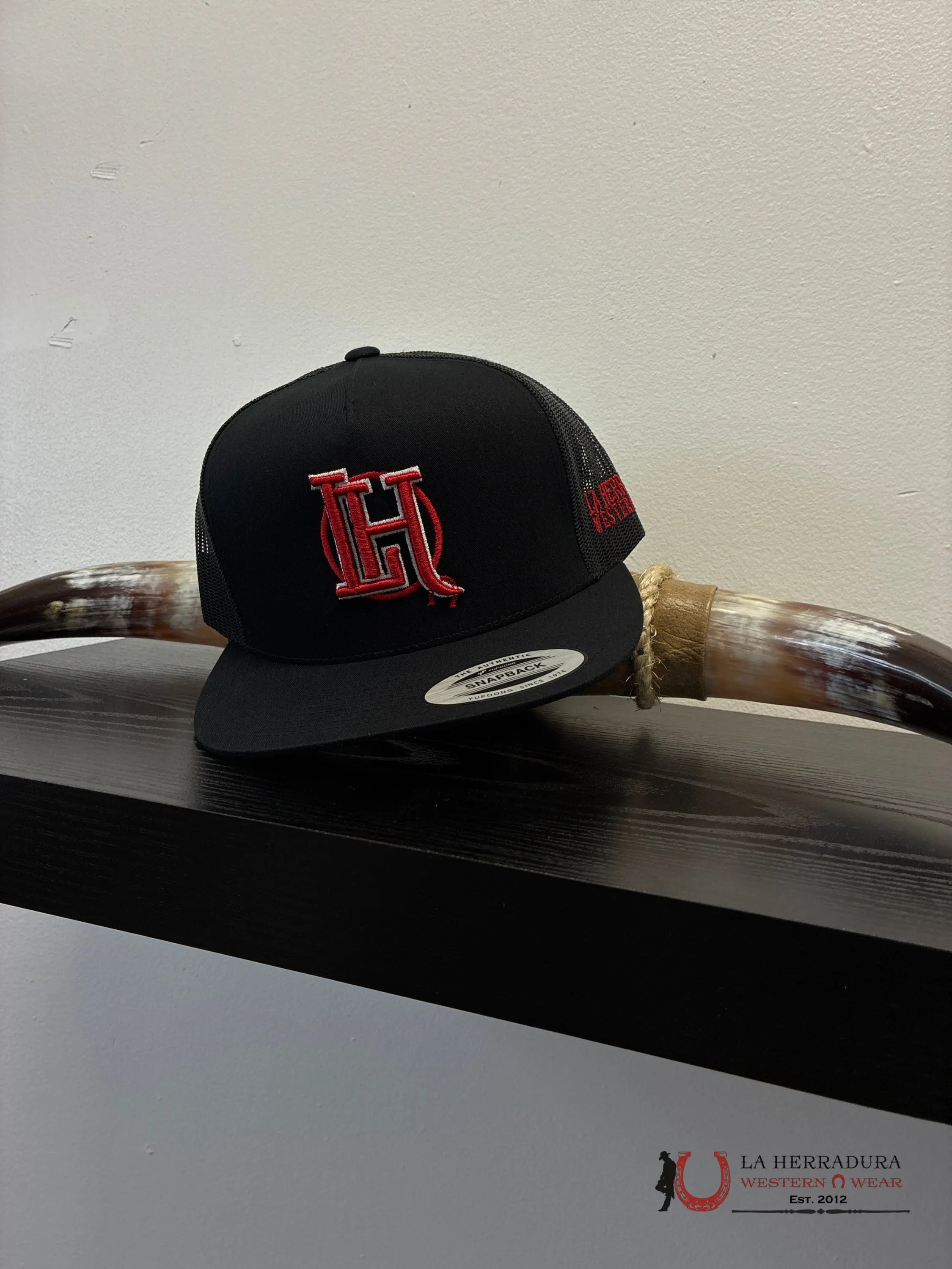 LA HERRADURA WESTERN WEAR BLACK HAT