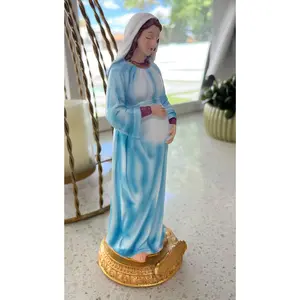 8.5" Pregnant Virgin Mary Statue