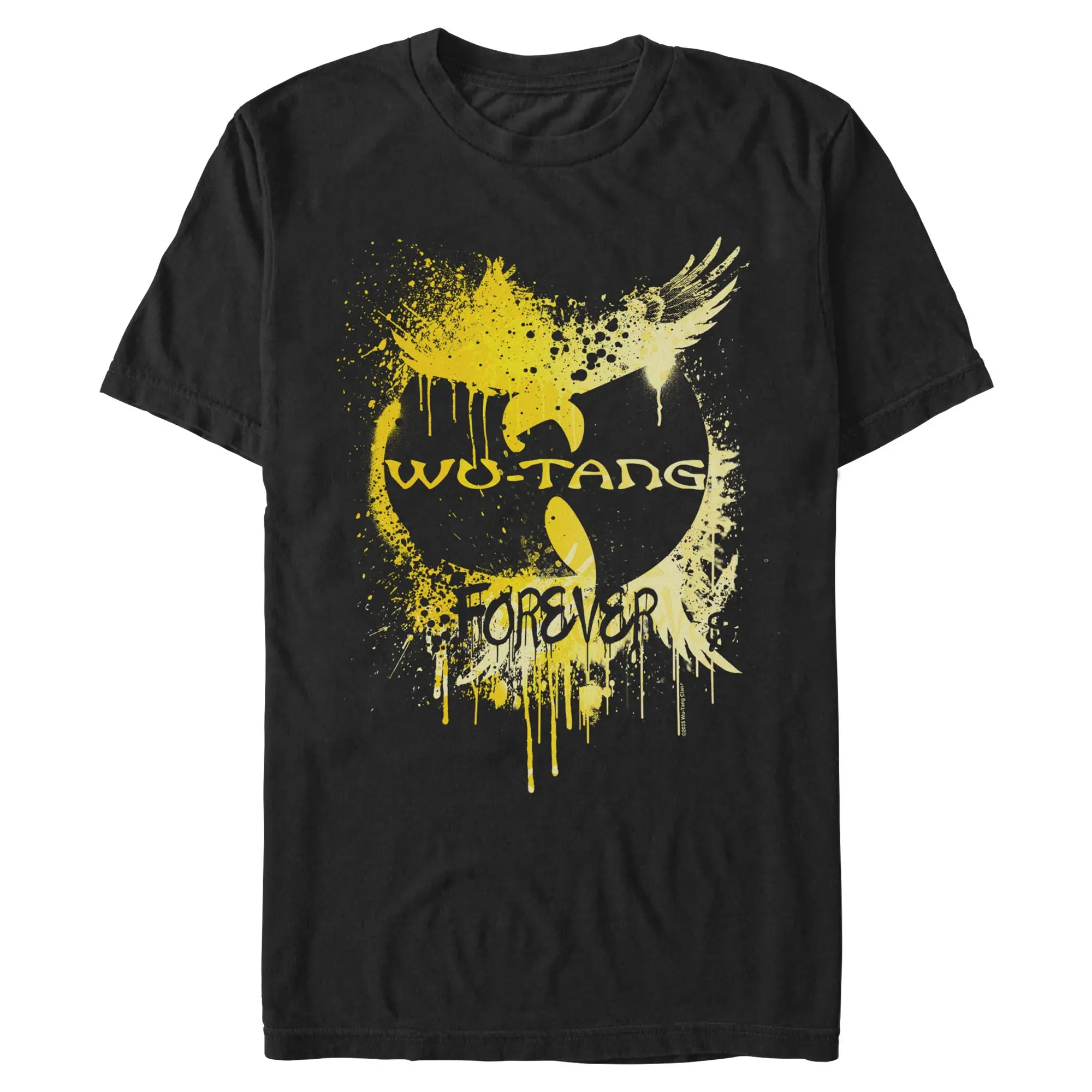 Mens Wu-Tang Clan Paint Splash Forever Logo T Shirt