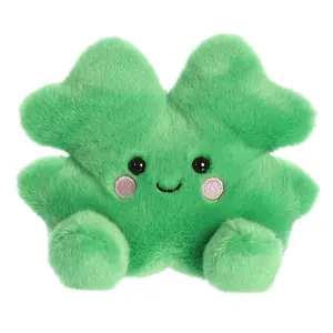 Palm Pals Adorable Chance Clover 5 inch Green Mini Soft Plush Collectable Stuffed Animal