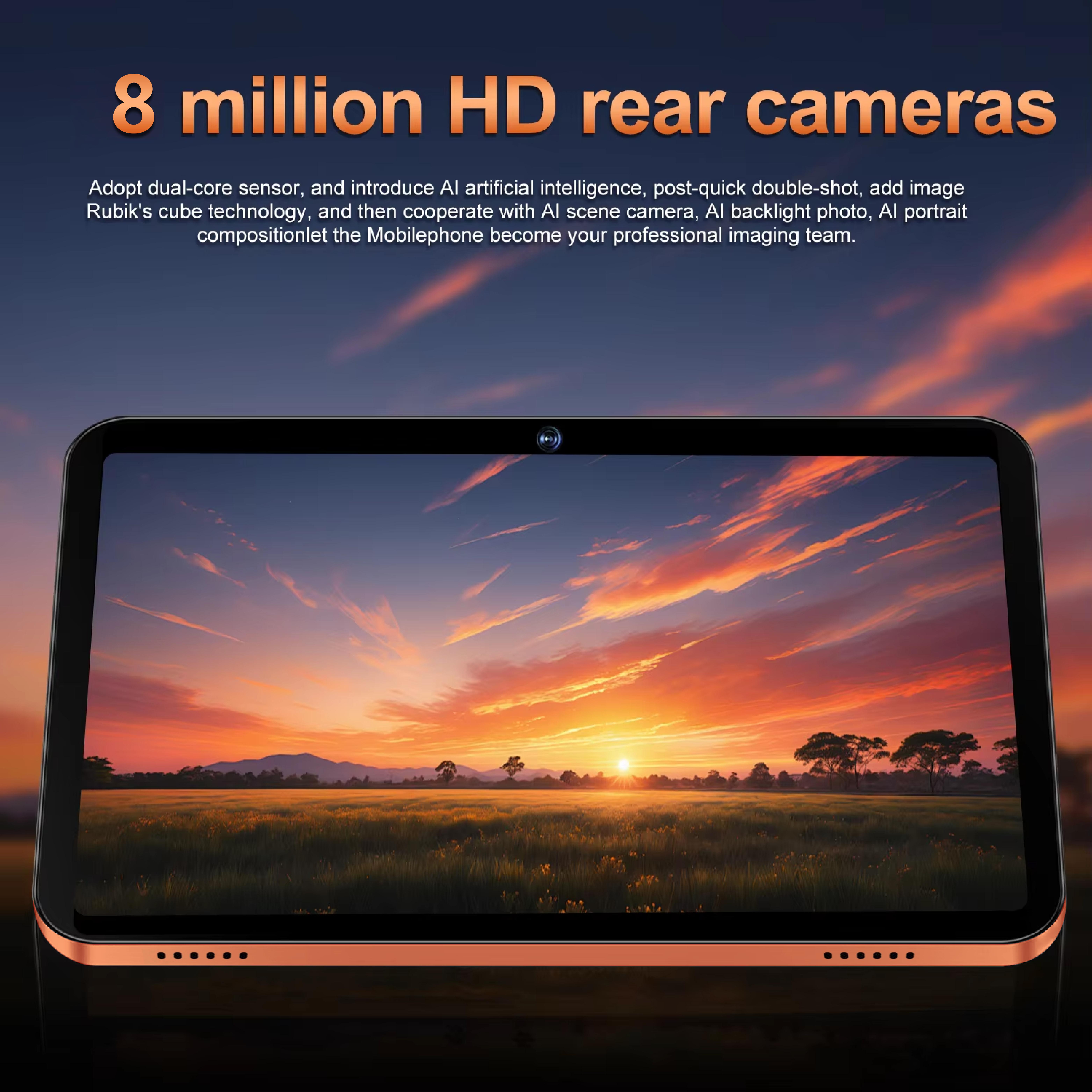 W&O X26 Max Android Tablet - 11.1in Touchscreen, 12GB RAM+256GB Expandable Storage, Android 15, Octa-Core CPU, 20MP Rear-8MP Front Cameras, Dual-Band WiFi, USB-C Port, Portable for Work & Back-to-School Bundle