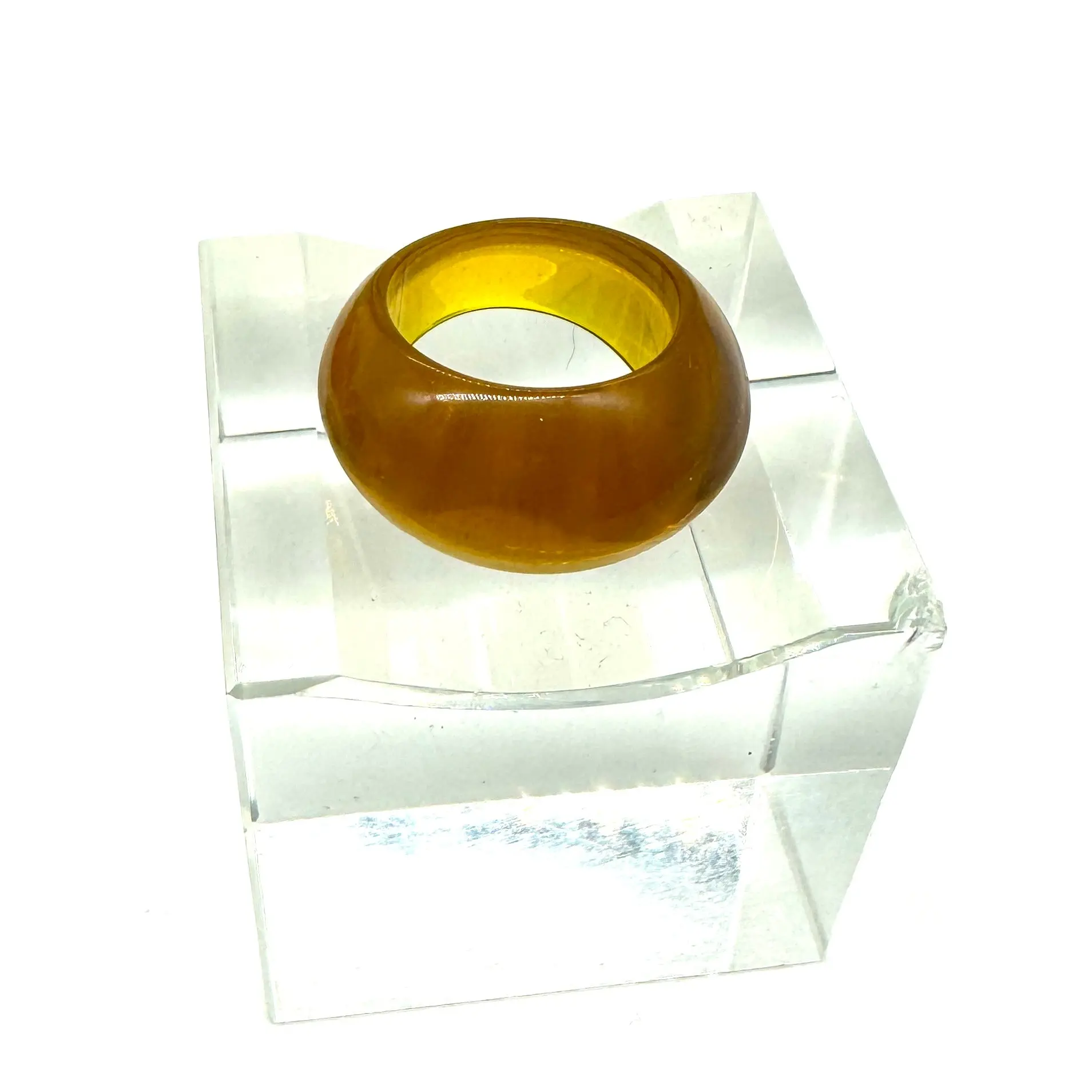 Rootbeer Olive Green Best Plastics Ring - size 6