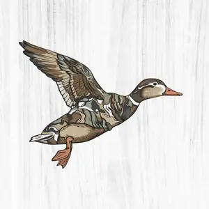 (Set of 2,3,5 pcs) Camo Mallard Duck Sticker, Waterfowl Hunting Decal, Duck Hunter Vinyl Sticker, Camouflage Mallard Decal for Boats, Trucks, Gear Cases, Hunting Gift