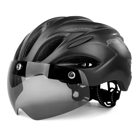 Adult Bikers Riding Safety Helmet with Magnetic Sun Visor - Glasses-Friendly, Adjustable Dial for Men & Women - Commuting, Urban Cycling Cool Bike Gear
