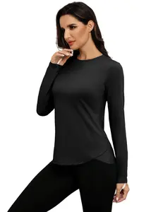 PINSPARK Women Sun Shirt Long Sleeve Quick Dry Hiking Shirts with Thumbholes UPF 50+ Workout Tops for Outdoor Running sportswear springtok