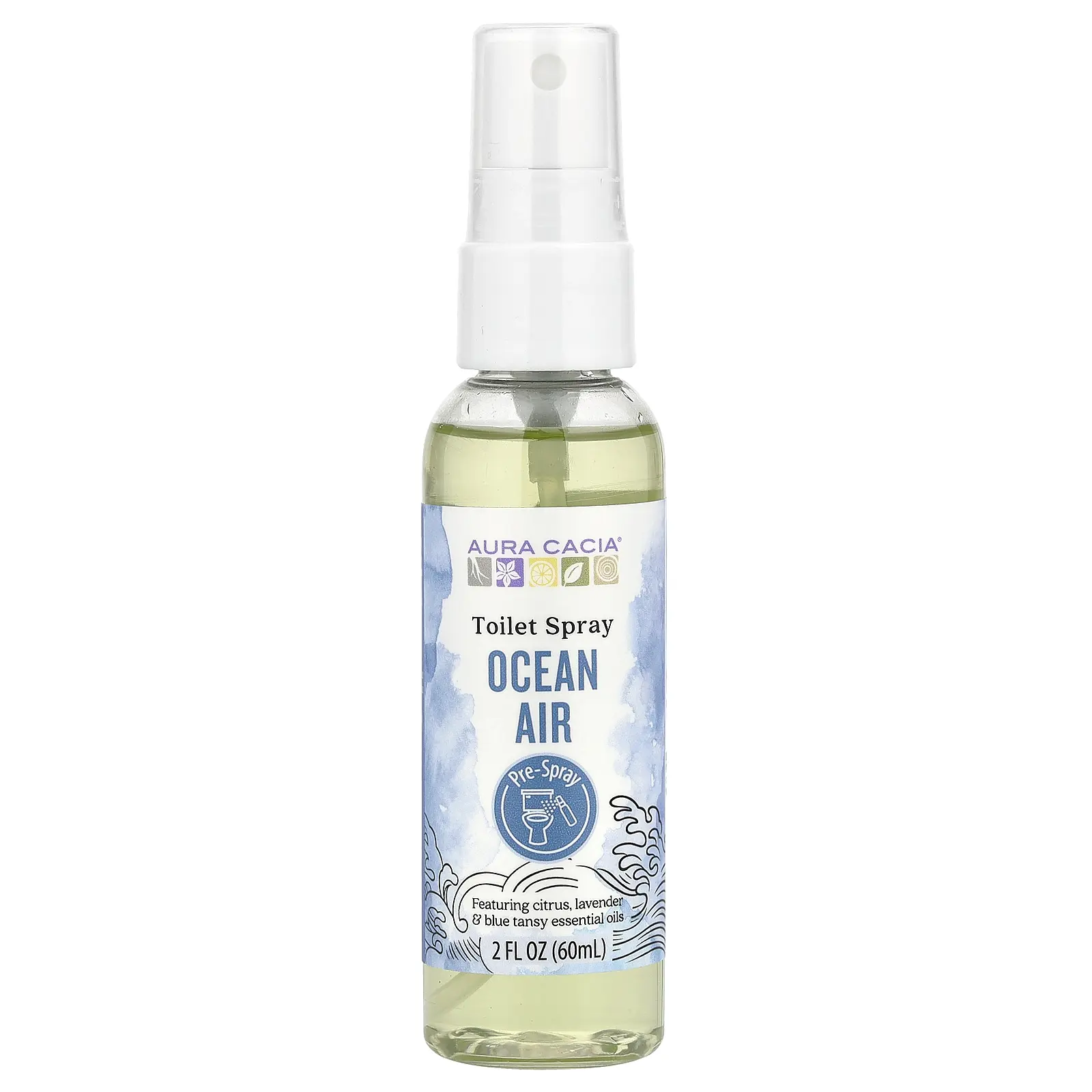 Aura Cacia Toilet Spray, Ocean Air, 2 fl oz (60 ml)