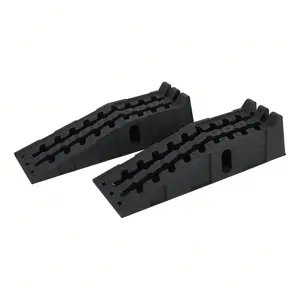 Garvee 2 Pack Heavy Duty Car Ramps For Oil Change, 30,000 LB(15 Ton) Capacity, 8.5 Inch High Lift Vehicle Service Ramps, Non-Slip & Portable For Garage/Workshop