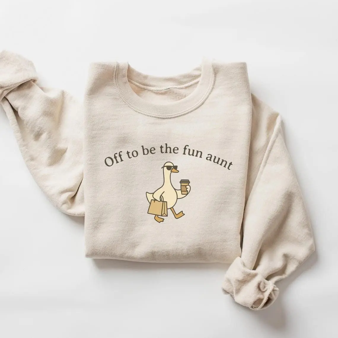 [Sale off up to 50%] Auntie Shirt, Funny Aunt Goose Gildan Sweatshirt, Gift for Aunt, Aunt Gift, Pregnancy Announcement for Sister, Future Aunt Crewneck, streetwear graphic tee
