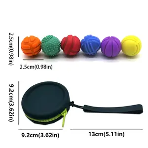 Textured Silicone Magnetic Balls Set, Hand Relaxation Finger Exercise Tool, Office Desk Quiet Toy, Unisex Gift for Adults Teens