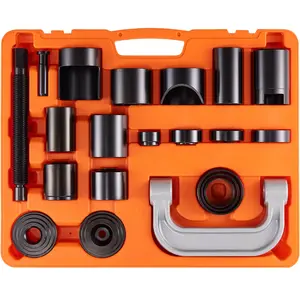 fathersdaygift VEVOR Ball Joint Press Kit, 21 pcsTool Kit, C-press Ball joint Remove and Install Tools, for Most 2WD and 4WD Cars, Heavy Duty Ball Joint Repair Kit for Automotive Repairing