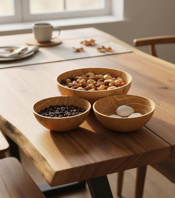 Handmade African Calabash Bowls – Set of 3