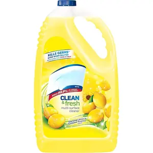 Multi-Surface Cleaner, Sanitizing and Disinfecting Pour, to Clean and Deodorize, Sparkling Lemon and Sunflower Essence, 144 Fl Oz