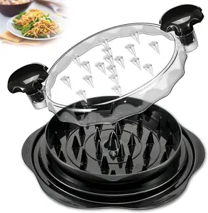 NAJM Chicken Shredder Large, Visible Meat Chicken Shredder Tool Twist , Strong Anti-Slip Strip, Ergonomic Handle, BPA Free