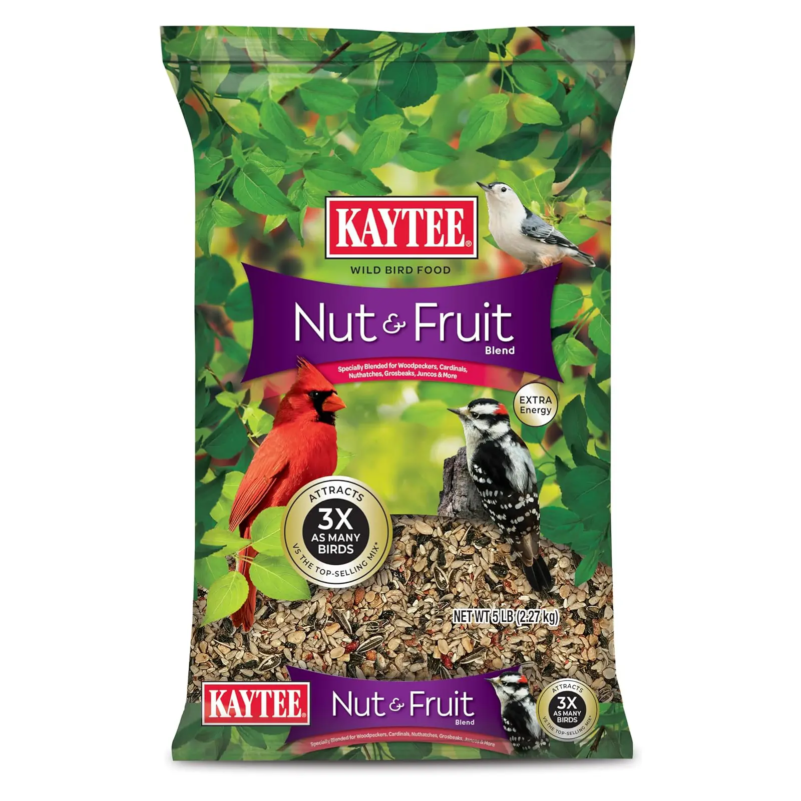 Kaytee Nut & Fruit Wild Bird Seed, 5 lb