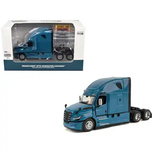 2025 Freightliner Cascadia Gen-5 Sleeper Cab Truck-Tractor Signature Blue "Transport Ser." 1/64 Diecast Model by Diecast Masters