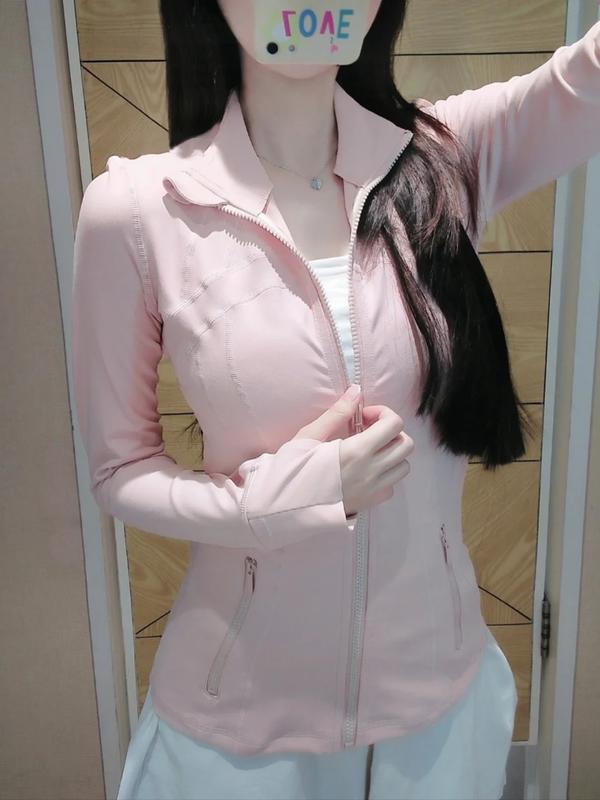 Spring Stand Collar Zipper Yoga Jacket for Women, Slim Fit Outdoor Running Sports Gym Jacket, Casual Fashion Outerwear