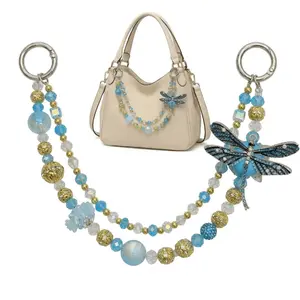 Dragonfly Bag Accessories,Decorated Handbag Strap, Fashionable Elegant Chain Strap for Handbag, Shoulder Crossbody Bag, Short Handle Replacement Charms