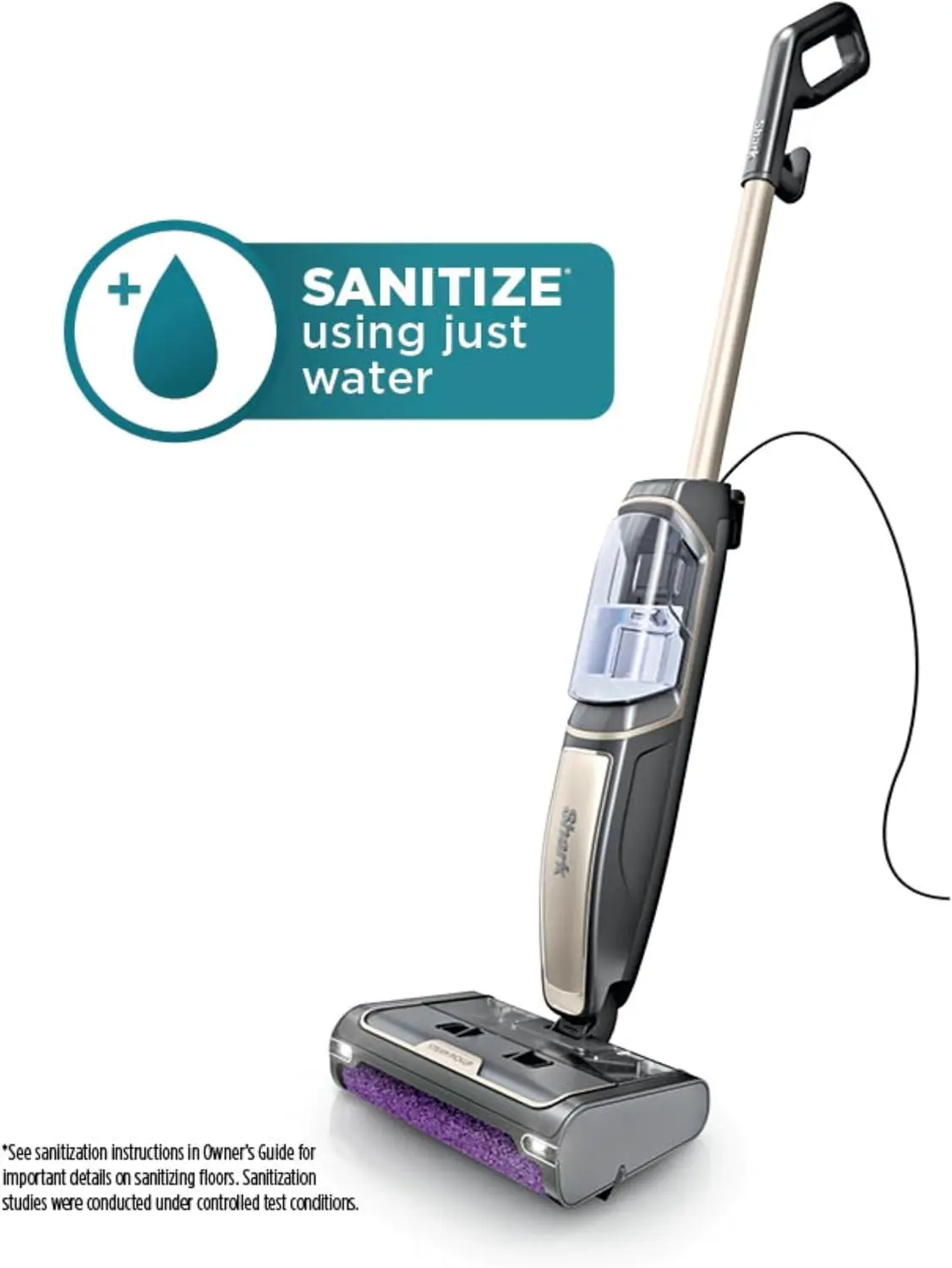 Shark Steam Pickup 3-in-1 Steam Mop for Sealed Hard Floors CERTIFIED REFURBISHED, SD201 Picks Up Debris, Deep Scrubs & Steam Sanitizes All At Once, Lightweight Steam Cleaner