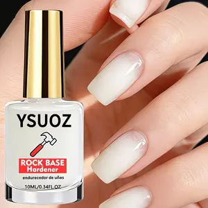 Milky-white nail strengthener; air-dries without a UV lamp; strengthens brittle, fragile nails; suitable for uneven nail surfaces; enhances nail shine