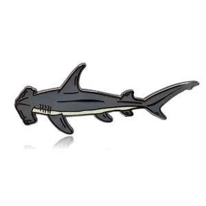Hammerhead Shark Hard Enamel Pin