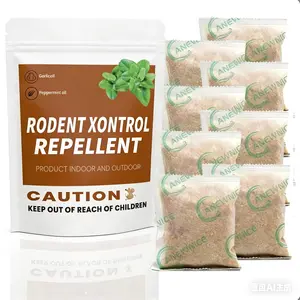 Mouse Repellent Pouches - Rodent Repellent (10 Pouches) - Keep Rodents Out of Cars - Mouse Deterrents with Peppermint Oil