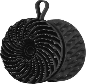 Large Silicone Bath & Personal Cleaning Scrubber - Dual-Sided Dual-Use, Exfoliating, Wet&Dry Scalp Massager for Hair Care