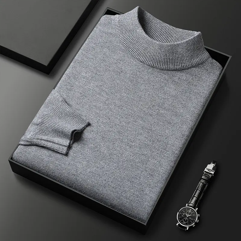 Half high collar   medium gray