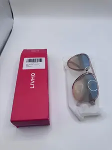 NEW LIVHO NIB Retro Aviator Gradient Lens Sunglasses Bag Cleaner