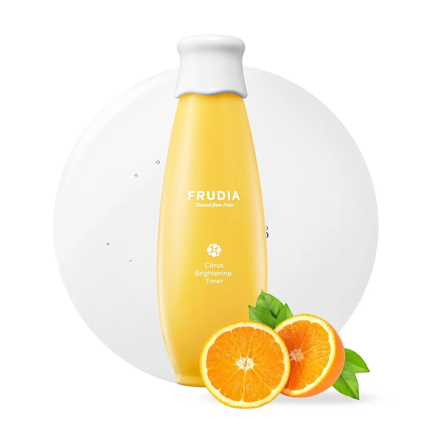 FRUDIA Citrus Brightening Face Toner (6.59 fl oz) - Vitamin C Korean Toner with Mandarin Peel Extract, Vitamin C & Mela-Zero for Dark Spots & Radiance, and Skin Brightening | Vegan and Cruelty Free