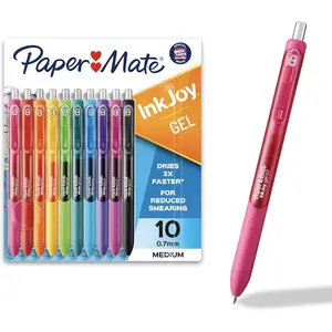 Paper Mate InkJoy Gel Pens, Medium Point, Assorted, 10 Count