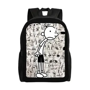 Diary-of-a-Wimpy-Kid--Backpacks for Girls, Cute School Backpack, Aesthetic Bookbag for Teens, Lightweight Classic Backpack for Travel, Work, Picnic A-11