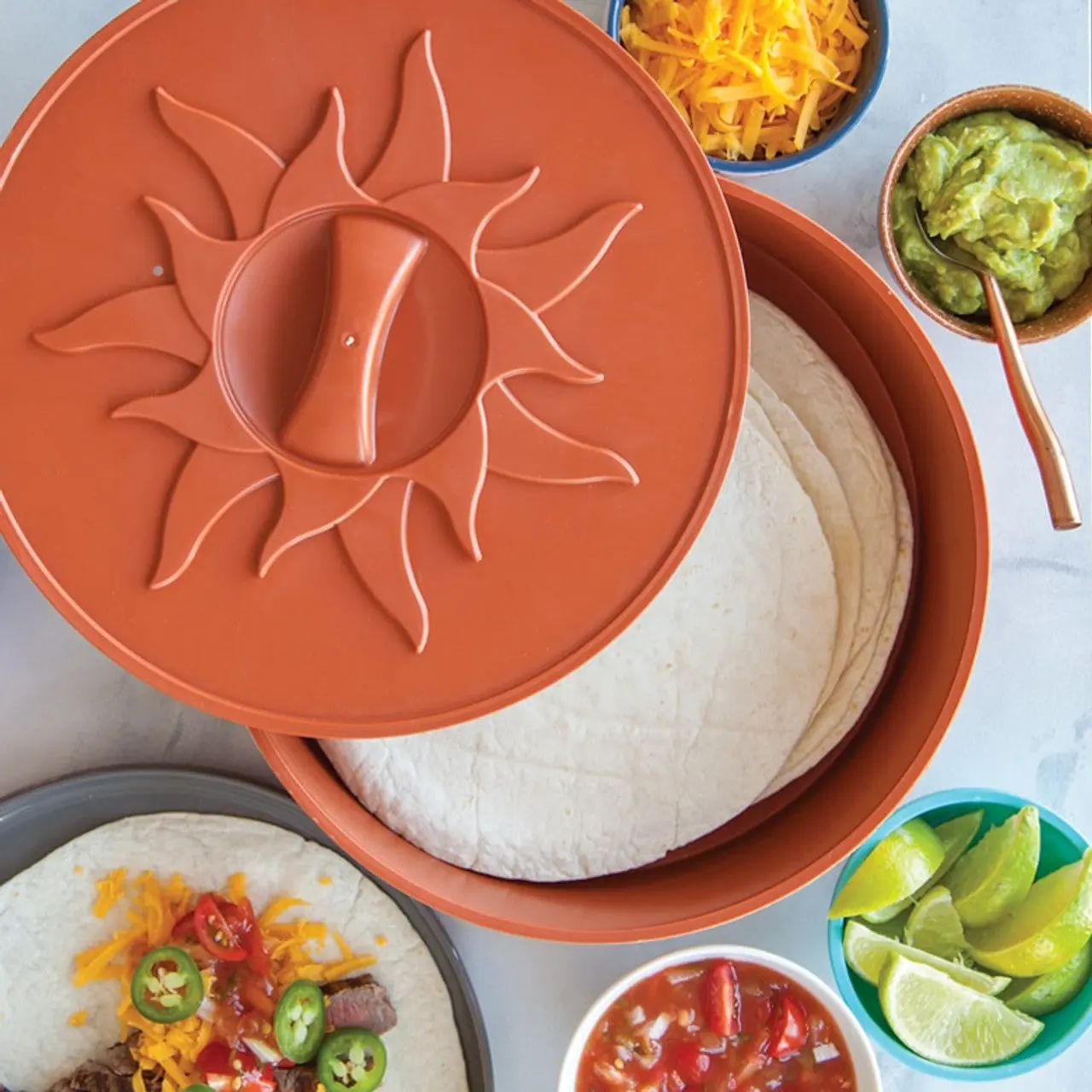 NORDIC WARE Tortilla Warmer - Microwave-Safe, Heat-Resistant Kitchen Utensil with Multiple Uses for Food Temperature Retention, Crepe Reheating