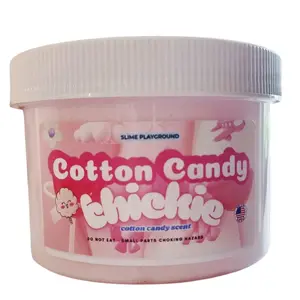 Cotton Candy Thickie Slime - 8 oz Jar - Non-Sticky - Sensory