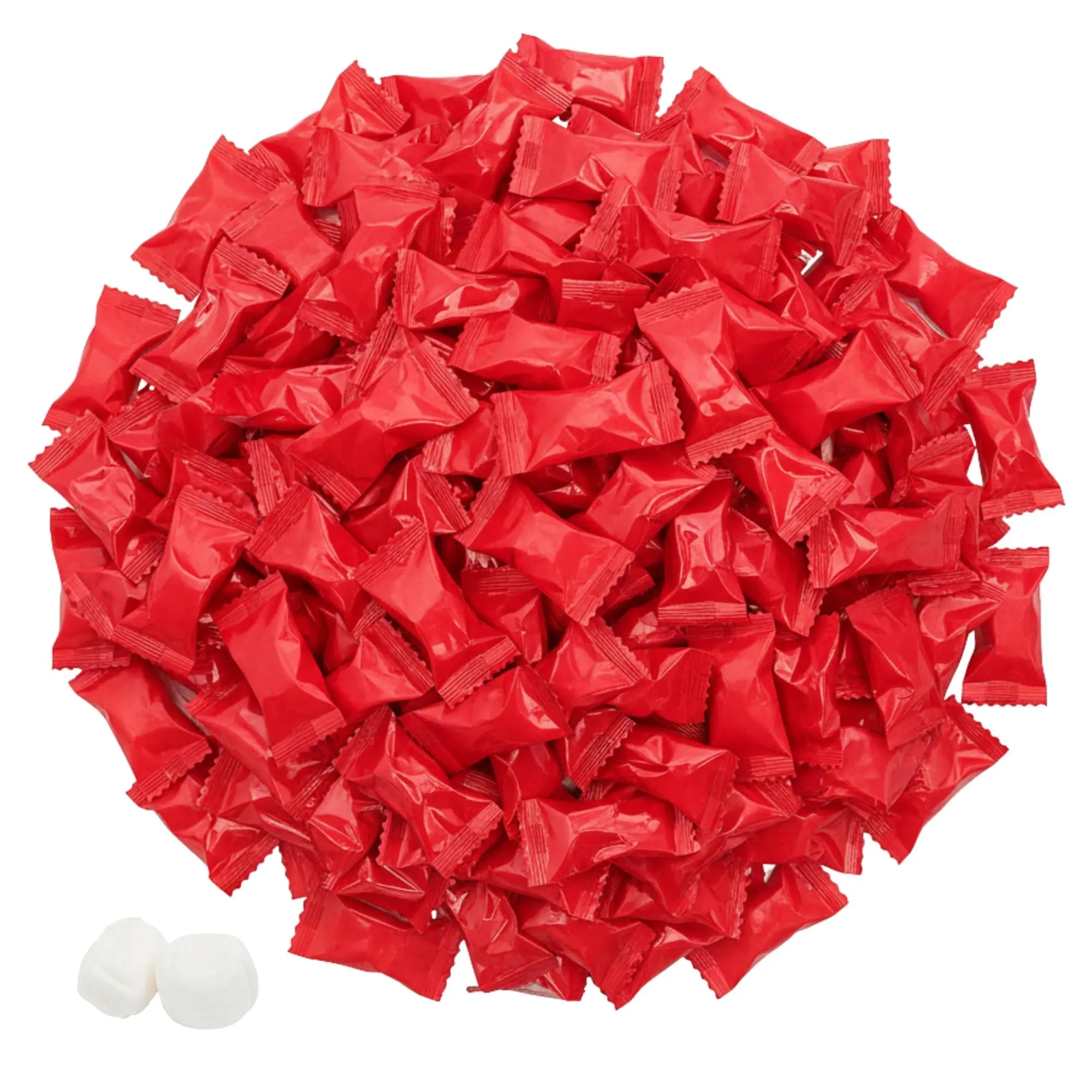 Christmas Party Candy – Red Buttermints Individually Wrapped – 220 Count