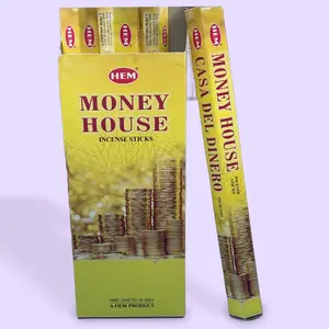 Money House Scented Incense, 1 Pack Home Fragrance Decor with Long-Lasting Scent