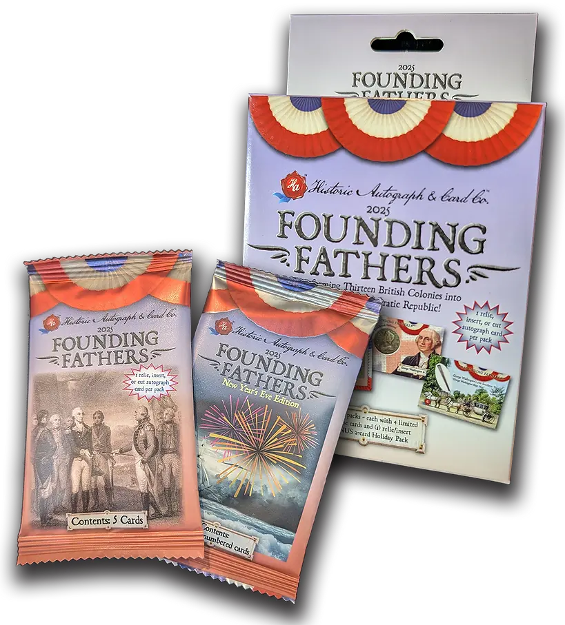 2025 Historic Autographs Founding Fathers 4-pack, 4-Hit Box