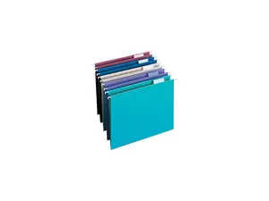 Smead 64056 Designer Assortment Hanging Folders, 1/5 Tab, 11 Point Stock, Letter, 25/Box