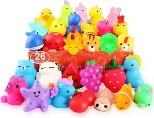 Squishies 26 Pack Mochi Squishy Toys Kawaii Cat Slow Rising Animals Party Favors Goodie Bag Birthday Gifts Mini Stress Reliever Toy Safe Non Toxic
