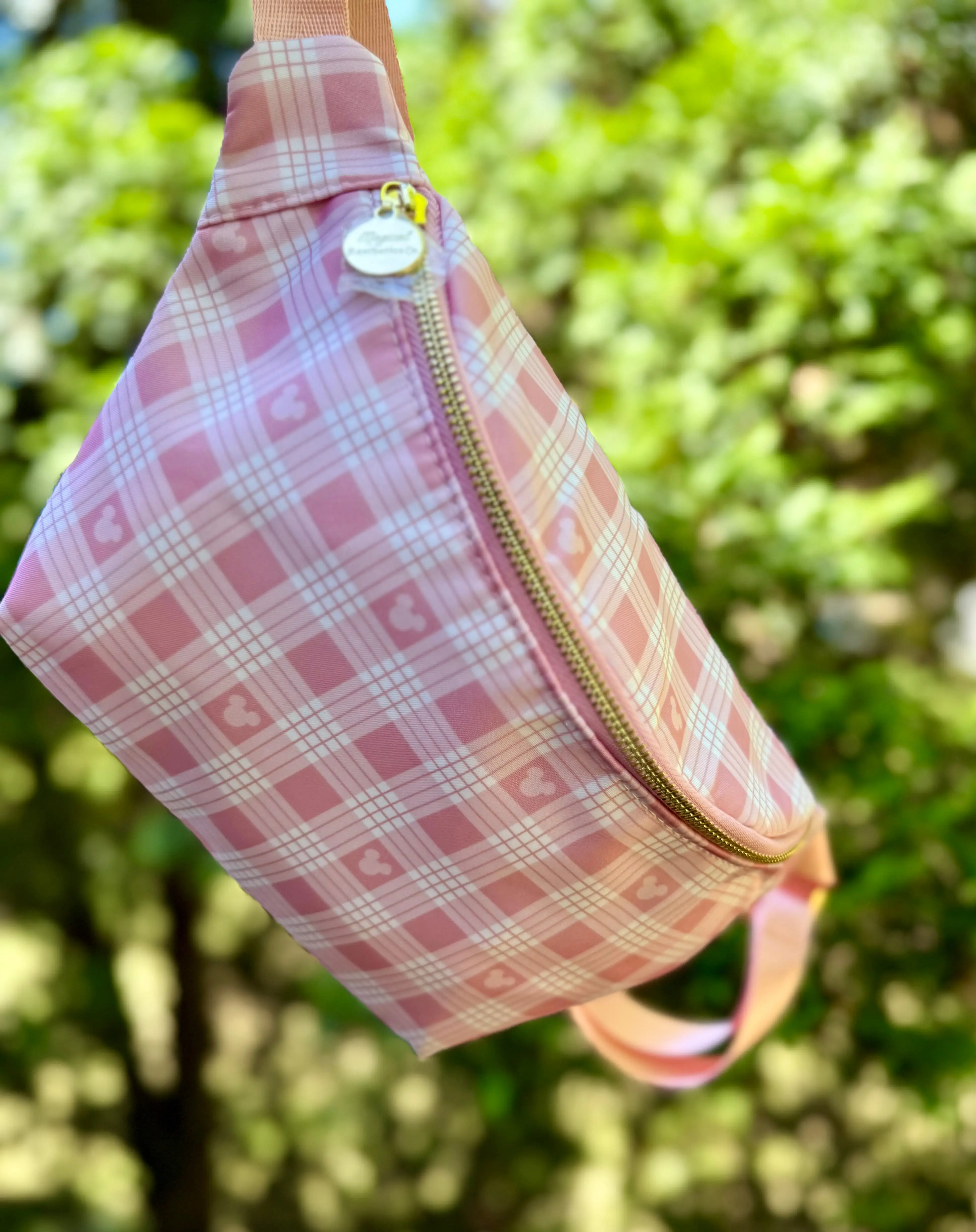 Enchanted Pink Plaid Fanny/Belt Bag