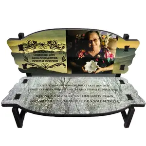 Holiday Edition Table Top Memorial Bench Decoration - Perfect for Remembrance